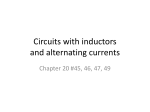 Circuits with inductors and alternating currents
