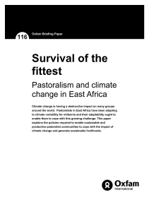 Pastoralism and climate change in East Africa