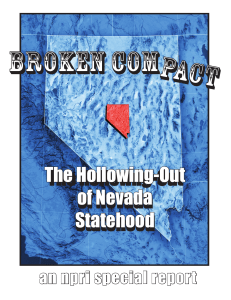The Hollowng-Out of Nevada Statehood The Hollowing