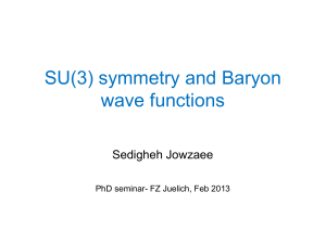 SU(3) symmetry and Baryon wave functions