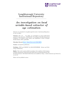 An investigation on local wrinkle-based extractor of age estimation