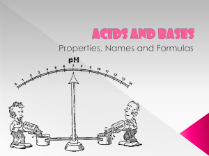 7.2 Acids and Bases