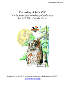 Prevention of FIP in Cat Shelters - Proceedings of the NAVC