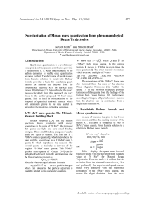Substantiation of Meson mass quantization from phenomenological