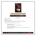 Frankenstein exhibit program - Pages 7-17 - library