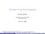 The Power of Tree Series Transducers