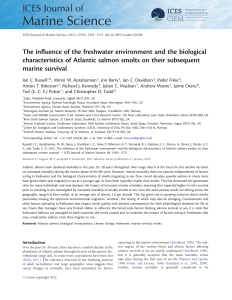The influence of the freshwater environment and the biological