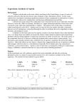 Experiment: Synthesis of Aspirin