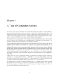 A Tour of Computer Systems - Computer Systems: A Programmer`s