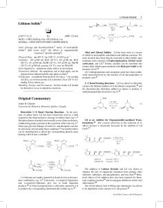 Lithium Iodide Original Commentary - Groupe Charette