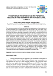 Phosphorus fractions and its potential release in the sediments