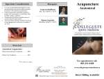 Acupuncture Oct2016 - Collegiate Sports Medicine