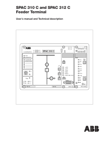 SPAC 310 C and SPAC 312 C Feeder Terminal