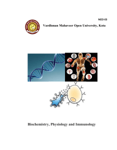 Biochemistry, Physiology and Immunology