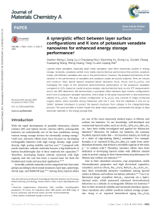 A synergistic effect between layer surface configurations and K ions