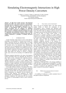 Simulating Electromagnetic Interactions in High Power Density