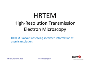 High-Resolution Transmission Electron Microscopy