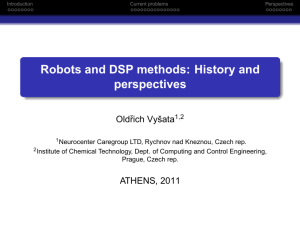 Robots and DSP methods: History and perspectives