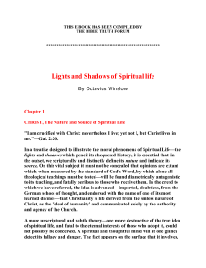 Lights and Shadows of Spiritual life - Grace