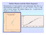 Stellar Masses and the Main Sequence