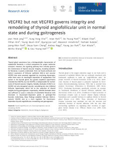 VEGFR2 but not VEGFR3 governs integrity and remodeling of