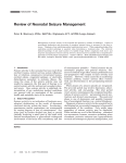 Review of Neonatal Seizure Management