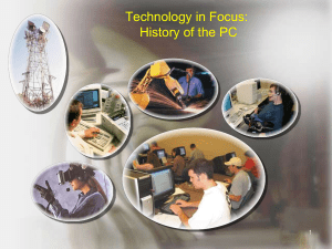 Technology in Focus: History of the PC
