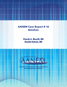 AANEM Case Report # 16 Botulism