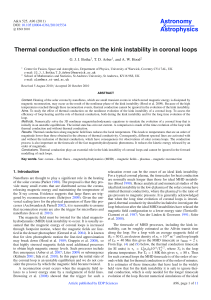 Thermal conduction effects on the kink instability in coronal loops