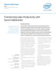 Transforming Sales Productivity with Social Collaboration
