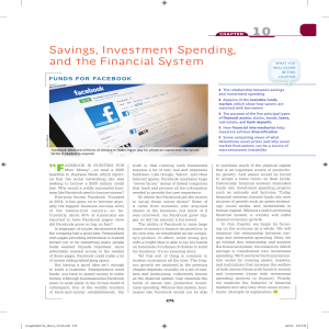 Savings, Investment Spending, and the Financial System