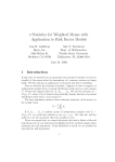 t-Statistics for Weighted Means with Application to Risk