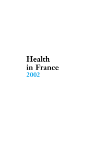 Health in France - Haut Conseil de la santé publique