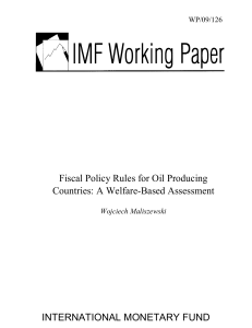 Fiscal Policy Rules for Oil Producing Countries: A Welfare