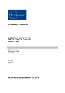 The Interest Rate Effect on Private Saving: Alternative Perspectives