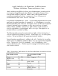 Apple Varieties with Significant Scab Resistance