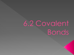 6.2 Covalent Bonds