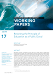Revisiting the principle of education as a public good