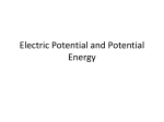 Electric Potential and Potential Energy