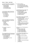 Round 1 – Physics – multi choice 1) In 1921 Albert Einstein was