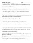 Worksheet: Plate Tectonics name: *Use sentences. (starts on page