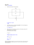 Phys Sc 430 Pretest 3.3 with solutions 1. Find the total resistance for