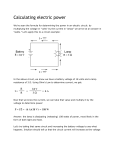 Calculating electric power