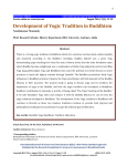 Development of Yogic Tradition in Buddhism