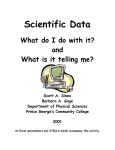 Scientific Data: What do I do with it?