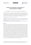 Patterns of selectivity in introductions of mammal species