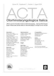 Earwax, clinical practice - Acta Otorhinolaryngologica Italica
