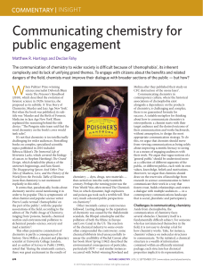 Communicating chemistry for public engagement