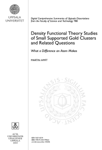 Density Functional Theory Studies of Small Supported Gold Clusters