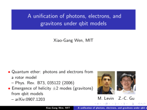 A unification of photons, electrons, and gravitons under qbit